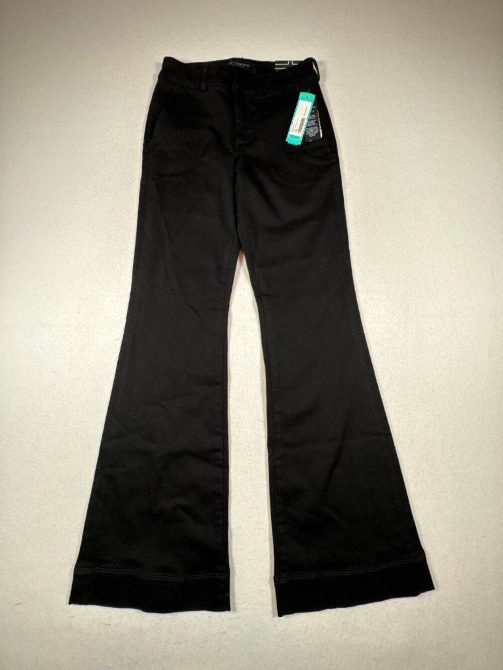 Liverpool Los Angeles Trouser Flare Jeans Womens 2/26 Black Denim Eco Stretch